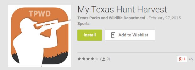 My Texas Hunt Harvest App